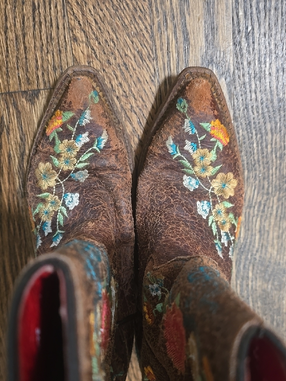 Macie Bean Little Girls' Size 2 Honey Bunch Western Boots - Pointed Toe - Picture 5 of 11